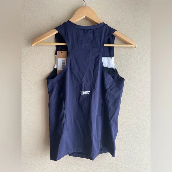 New Ace Zip Tank Top Navy Size Small - Picture 3 of 6